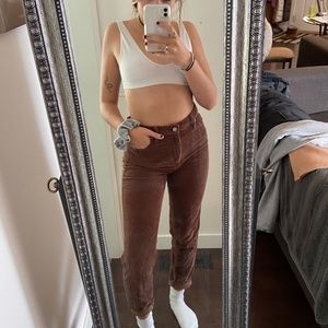brown corduroy jeans